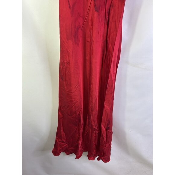 Vintage Y2K Victorias Secret Silk Spaghetti Slip Dress Gown Red XS Romantic - Picture 7 of 9